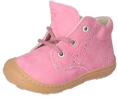 RICOSTA Mädchen Stiefel Kelly, Kinder Lauflernschuhe, Weite: Mittel, lose Einlage, schnürstiefel, Booties, Leder, Fleur (331), 26 EU