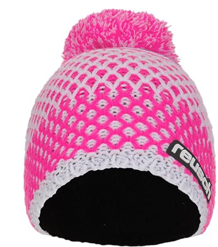 Reusch Unisex Nathan Beanie Mütze, 3428 Knockout Pink/Crimson, Einheitsgröße