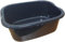 OptiProducts® 11L Liter Plastic Washing Bowl Rectangular Multi-Purpose Basin Mixing Pot Sink Tidy Organizers (Black)