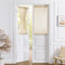Tollpiz Cortina pequeña transparente para puerta, armario, lino texturizado, filtrado de luz, gasa para puerta francesa, bolsillo para barra, puerta de cristal de patio, 25 x 40 pulgadas de largo,