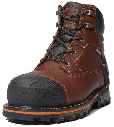 Timberland PRO Men's Boondock 6 Inch Composite Safety Toe Insulated Waterproof Industrial Work Boot, Brown-2024 New, 14