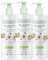 EVOLUDERM – Gel Douche Onctueux Douceur d'Amande - 500 ml - 95% d’Origine Naturelle - Végan - Fabrication Française - Lot de 3 x 500 ml