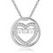 liameya Mutter und Tochter Halskette, Silber Herz Anhänger Kette Schmuck, Weihnachten Geburtstag Geschenke für Mutter Tochter, Muttertag Kette (mom-Silber)
