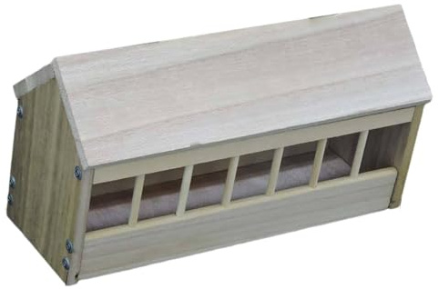 Baoblaze Mangiatoia per piccioni, Legno, Forniture per Uccelli Mangiatoia per Dispenser di Cibo per pollame per Uccelli Anatroccoli Piccioni Fattoria