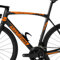 Kit mit 7 Aufklebern für Fahrrad, Universalrahmen, Mountainbike, Rennrad, Cross, Fat Bike, Downhill elektrisch, Rahmen, Abenteuer, Artikelnummer 2407 (035 Orange)