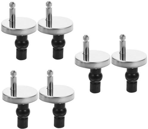 KITANDOVE 3 Sätze Wc Schraube Wc Sacklochbefestigungen Sitzscharnierschrauben Ersatz Toilettensitzscharniere Scharnierbefestigungsschrauben Oberteile Befestigungsmuttern Wc