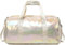 Laser Sporttasche Kinder Mädchen Teenager Reisetaschen Weekender Schulsporttasche Mädchen 25L Kindertaschen für Sports Reisen Gym,Beige