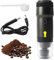 YOPOTIKA Machine à expresso électrique, portable, pour le camping, auto-chauffante, petite machine à expresso, rechargeable par USB, compatible avec capsules NES/DG et café moulu, réservoir de 60 ml,