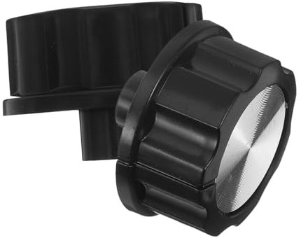 ANDRESLAD 2pcs Universal Cooker Knobs Air Fryer Oven Timer Switch Button Abs Black 1.18 Inch for Kitchen Appliances Replacement