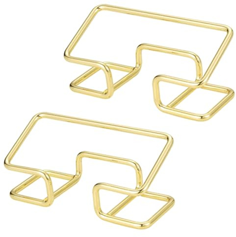 SENRISE Lot de 2 porte-cartes de visite en métal doré pour 100 cartes de visite