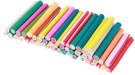 minkissy 5pcs 3D Nail Clay Canes 5x50mm for DIY Nail Decoration for Manicure Enthusiasts