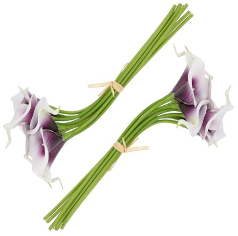 Gatuida 20Stücke Künstliche Calla Lilien Blumenstrauß Für Hochzeit Home Und Garten Dekoration Realistische Gefälschte Blumen Für Festlichkeiten Und Hotelgestaltung