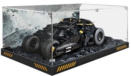 Vetrina acrilica per LEGO 76240 Batmobile Tumbler Building Block, ad alta definizione, antipolvere e protettiva, vetrina trasparente per oggetti da collezione, 51 x 34 x 24 cm (solo custodia)