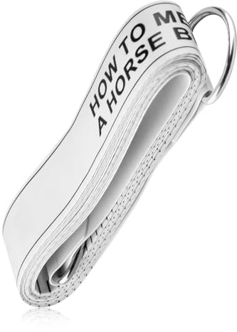 Lotsdonxia Mètre ruban à double échelle pour cheval – Outil de mesure portable de la hauteur et du poids pour chevaux, poneys et bétail, ruban à mesurer en PVC durable pour animaux