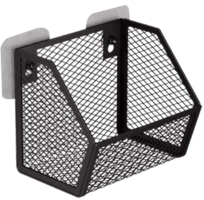 Folpus Cestas de Alambre para Colgar en la Pared, organizadores metálicos para Cocina y despensa, Negro, 14.8 X 11 X 13.5 Cm