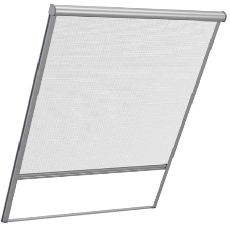 Fliegengitter für Dachfenster | Insektenschutzrollo mit Alu-Schienen | Mückenschutz für Schwingfenster kompatibel mit VELUX, FAKRO, ROTO, BALIO, KEYLITE, DAKSTRA, RoofLITE, LuXtra