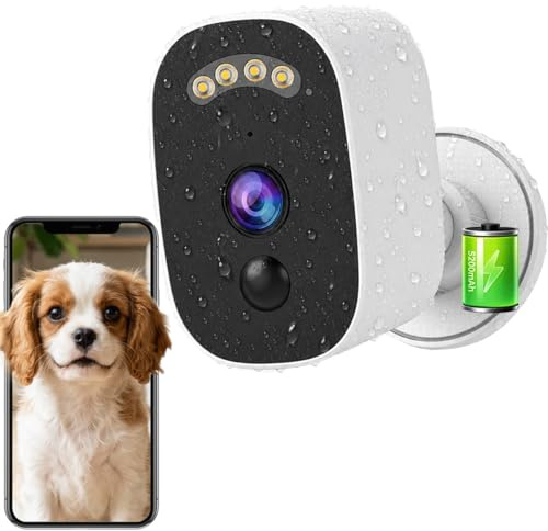 JOOAN 2K Wireless WiFi Security Camera Outdoor Battery Rechargeable 5200mah | Color Night IP66,Motion/Human Detect Siren Alert Floodlight, 2 Way Audio, Remote Access,Cloud/Card Storage,Alarm Record