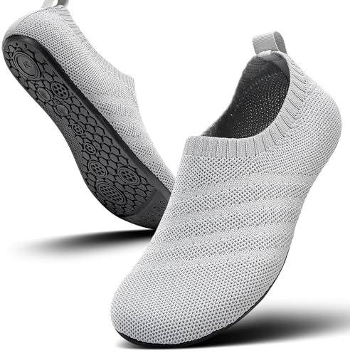 Sosenfer Chaussons Femme Homme | Chaussures Pieds Nus Antidérapantes et Confortables | Respirants, Lavables en Machine -QIANHUI-47