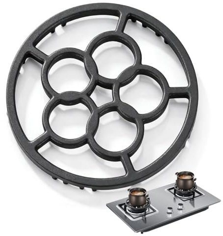 Cast Iron Trivet, Gas Hob Reducer, Non Slip Adjustable Trivet for Moka Pot Small Saucepan Universal Fit for Claw Stoves, Stable Stand for Camping Kitchen Use, Heavy Duty Pan Stand
