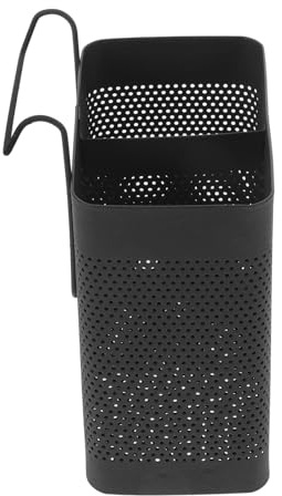 KICHOUSE Organizer Posate in Acciaio Inossidabile Ganci e Scomparti, Porta Utensili da Cucina Supporto per Bacchette e Cucchiaio, Accessorio Multiuso per Lavello e Camper