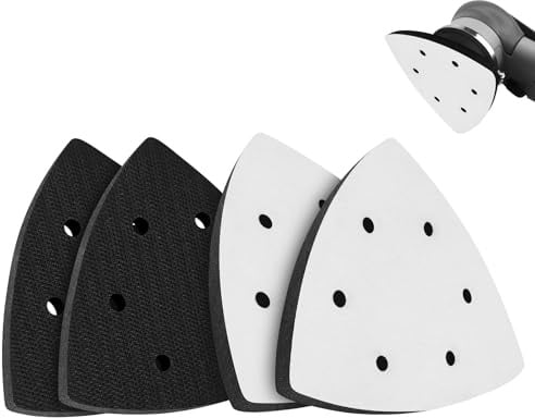 4 PCS Mouse Detail Sanding Interface Pad, Foam Sanding Pads for Sander