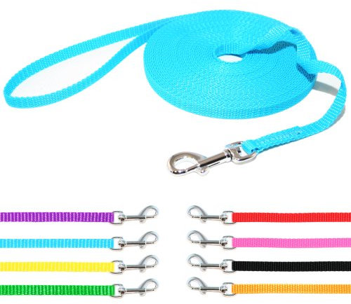 Hunde Design Mini Schleppleine (5m / 10mm, Neon Rosa)