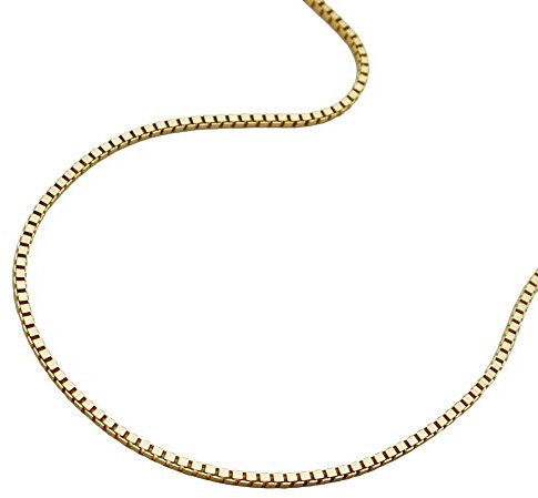 0,7mm Venezianer Kette Halskette Collier aus 375 Gold Gelbgold 38cm Goldkette