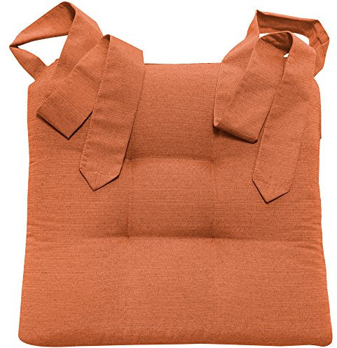 JEMIDI Stuhlkissen Sitzpolster 42x46x7cm - Indoor Outdoor Sitzkissen extra dick - Sitzauflage mit Schleifenband für Esszimmer Stuhl Gartenstuhl