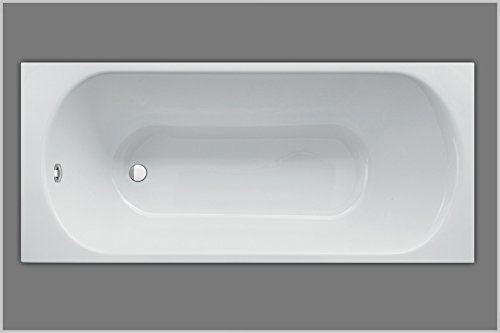 Baignoire rectangulaire en acrylique blanc 170 x 75 cm