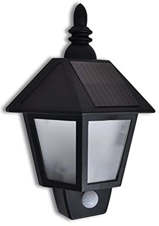 vidaXL Solarwandleuchte mit Bewegungssensor