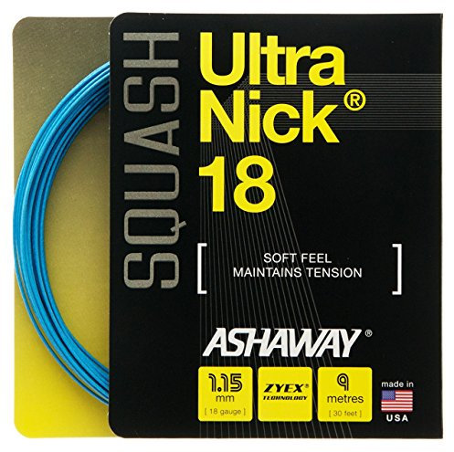 Set di corde Ashaway Ultra-Nick-18 per quash blu (1,02 mm)