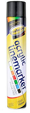Black Line Marker – Spray Paint for Football Pitch, Car Parks, Floors & Warehouses – 6 x 750ml
