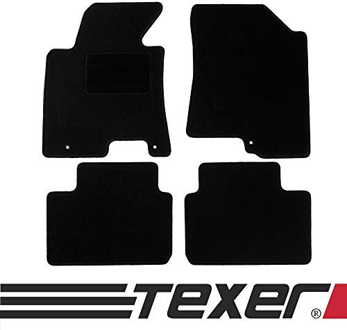 Car Mat Co TEXER Textil Fußmatten Passend für Hyundai i30 II GD Bj. 2012-2017 Basic