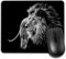 Alfombrilla De Ratón Rectangular Antideslizante Yeuss Leo, Diseño De Estilo En Blanco Y Negro, Almohadillas para Mouse Lion Gaming, Blanco Negro, 200 mm X 240 mm