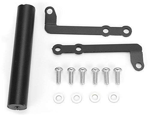 KIMISS GPS Navigationshalterung, Aluminiumlegierung Motorrad GPS Navigationsrahmen Handyhalter Passend für Versys 1000 2015-2018 (Schwarz)