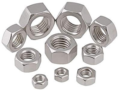 BOZONLI M16(16mm) Tuercas Hexagonales, Tuercas Autoblocantes, Tuerca de Seguridad Hexagonal, Acero Inoxidable