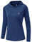 YSENTO Damen Sport Shirt Langarm Laufshirt Leicht Puli Hoodies Sweatshirts Yoga UV Schutz Wandershirt(Marine,L)