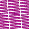 Namensaufkleber Erwachsene Altenheim, Pflegeheim & Krankenhaus - 36x7 mm - 150 Sticker personalisierte Namensetiketten für Eigentum, Bücher, Möbel, Hausschuhe, Brillenetui, Gehstock - lila