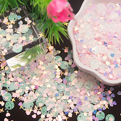 Glitter Lose Pailletten Paillettes Für Shaker Card DIY Nail Art Scrapbook Dekoration Zubehör Make-up Konfetti-2. rosa,500g
