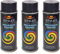 VE-INDUSTRIES Lot de 3 bombes de peinture selon RAL - 400 ml - Peinture colorée pour bois, métal (7016 gris anthracite)