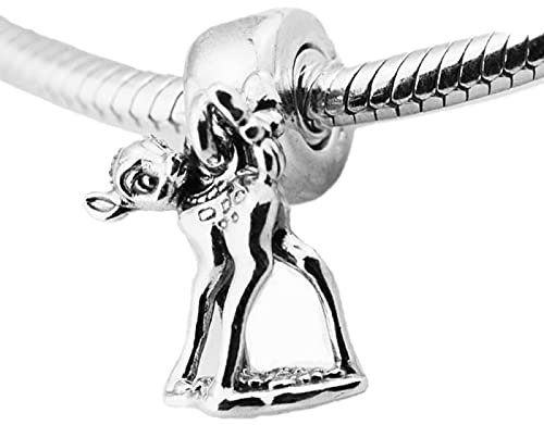 Charm Jewelry Sika Deer Bambi Dangle Anhänger Vintage 925 Sterling Silber Charms Beads Fits Bracelets Necklaces for Women Mom Wife