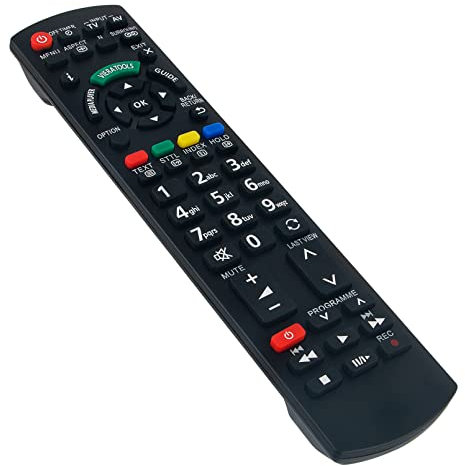 VINABTY N2QAYB000717 Telecomando sostitutivo adatto per TV Panasonic TX-L32E5B tx-l47e5b tx-l42e5b TX-L32EM5B TX-L32X5B TX-L50EM5B TX-P42X50B TX-P42X50E TX-P50X50B TX-P50X0 TX-P505X
