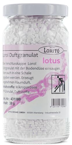 Lorito Lorol Duftgranulat für Staubsauger, Lotus, Staubsaugerduft Duftgranulat Staubsaugerdeo Raumduft, Duft für Staubsaugerbeutel