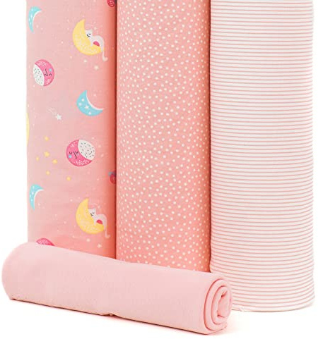 PAWOTEX Jersey stoff meterware Kinder Baumwollstoff meterware jerseystoff meterware zum nähen Baby jersey stoff kinder mädchen winter dicker 100% Baumwolle Öko-Tex mädchen jungen zum Nähen 150cmx50cm