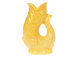 Gurgly Cute Yellow Glug Jug Mini 10cm 50 ml – Tiny Fish Water Jug, Decorative Fish Vase, Ornament or Shot Glass