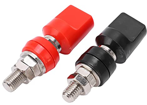 M8 Kupfer Klemme Bindende Strom Klemme Strom Klemme Strom Klemme Post Hochstrom 100A 4mm Steckdose Rot Schwarz für Hardware Elektronisches Gerät