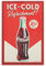 Coca-Cola Ice-Cold Refreshment Strukturiertes Holz Wanddekoration – Vintage Coca-Cola Schild für Küche, Männerhöhle oder Garage