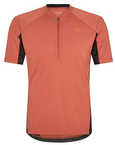 Ziener Herren NADEX Fahrradtrikot/Radtrikot - Mountainbike|Rennrad - atmungsaktiv,schnelltrocknend,elastisch,Kurzarm, Chestnut, 52