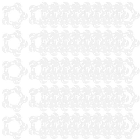 Tabanzhe 50 PCS Balloon Ring Buckle Clip, Reusable Arch Connector, Plastic Garland Arch Ring Kit Flower Clips for Wedding, Baby Shower, Birthday Party Celebration