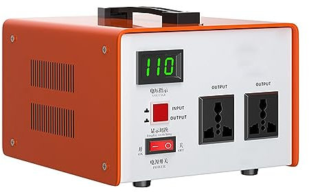 GZHMMAN Transformador de Voltaje Voltage Transformer 110V a 220V Núcleo Toroidal Convertidor Voltaje Aumento Protección contra Rotura Circuito,1500W